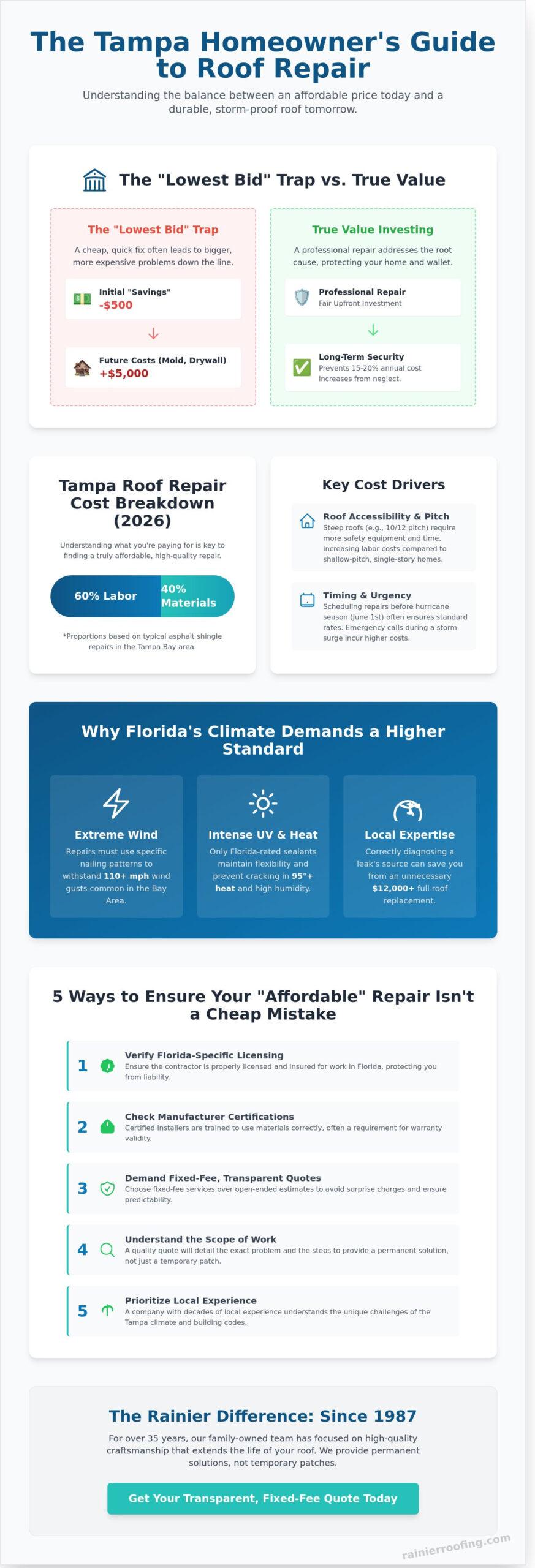 Affordable Roof Repair in Tampa: Professional Solutions That Fit Your Budget