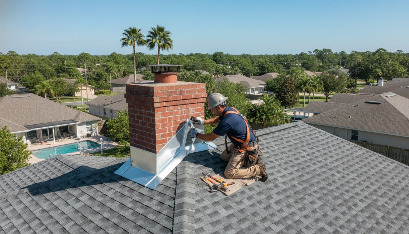 Chimney Flashing Repair in Tampa: Protecting Your Roof’s Most Vulnerable Point (2026 Guide)