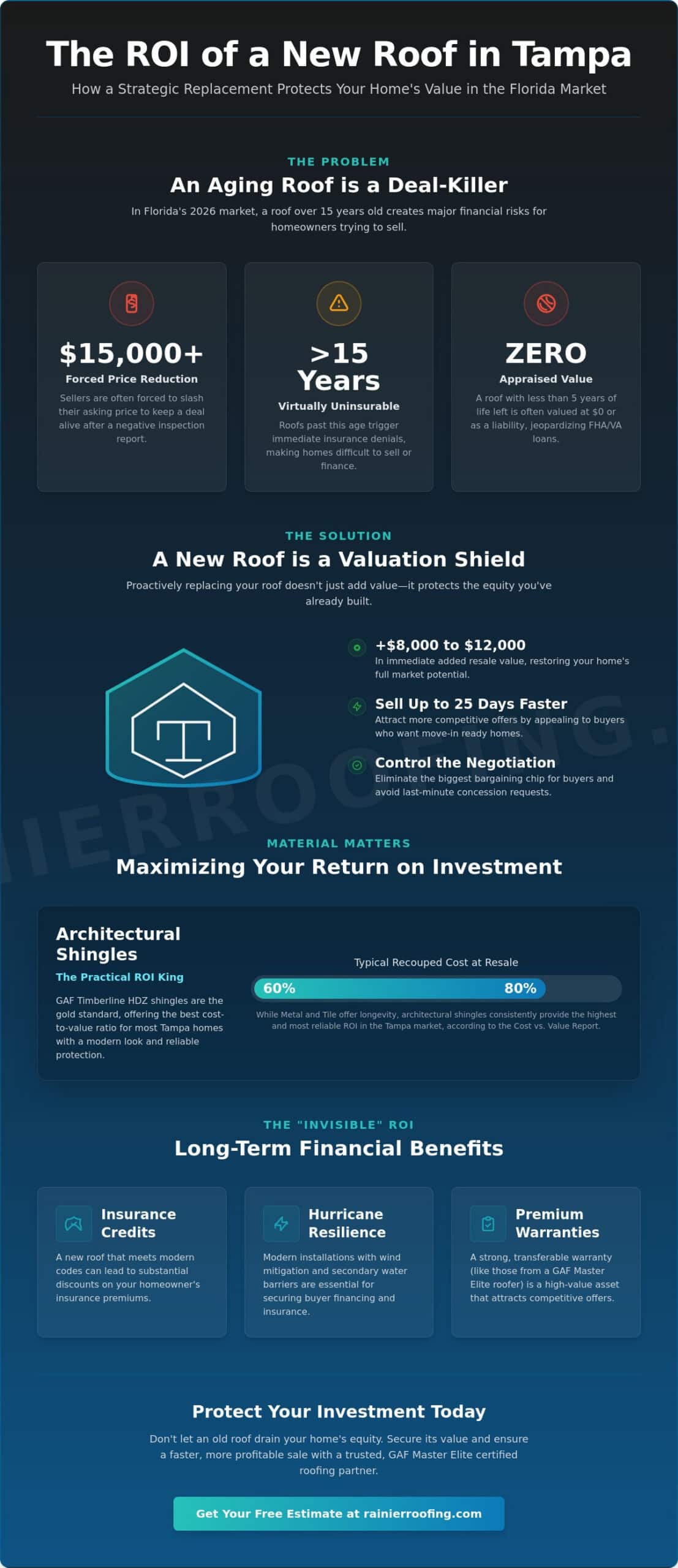 How Much Does a New Roof Increase Home Value in Tampa? 2026 ROI Guide