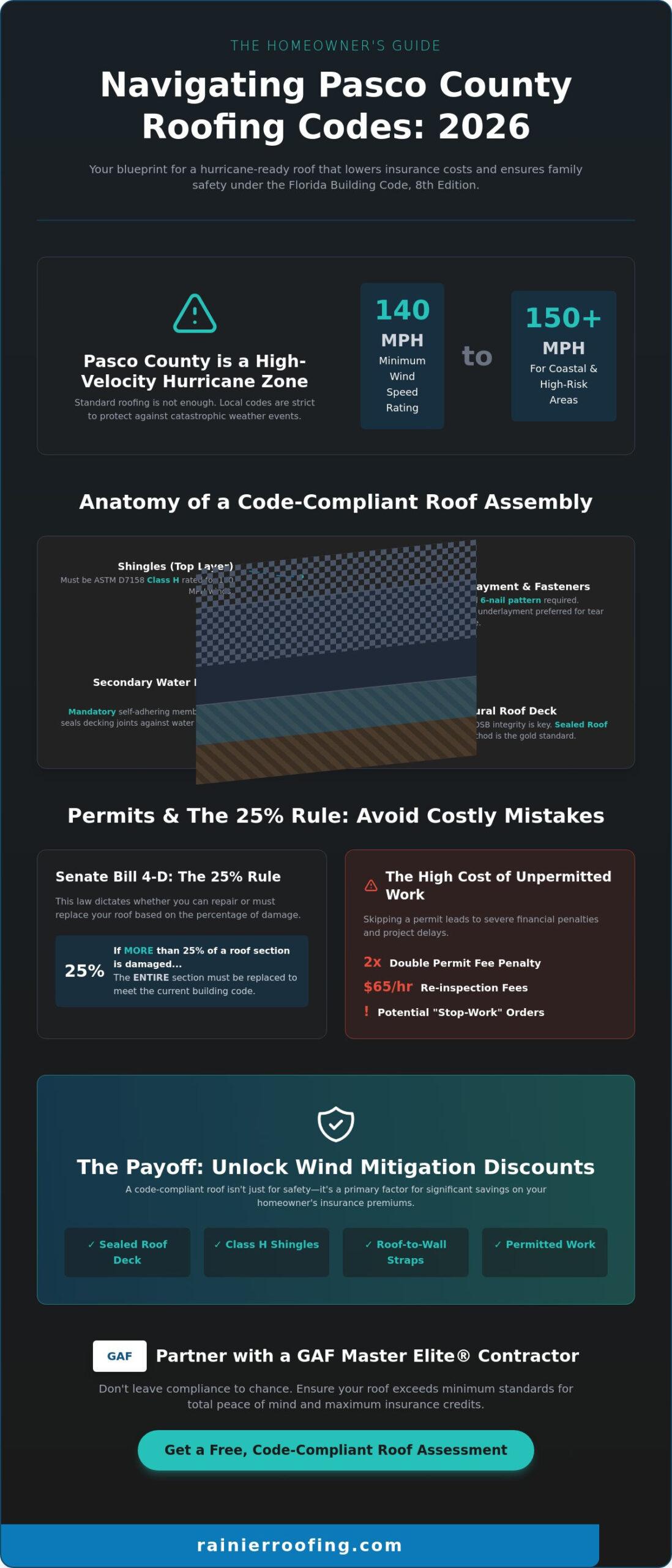Pasco County Roofing Codes: A 2026 Guide to Compliance and Safety