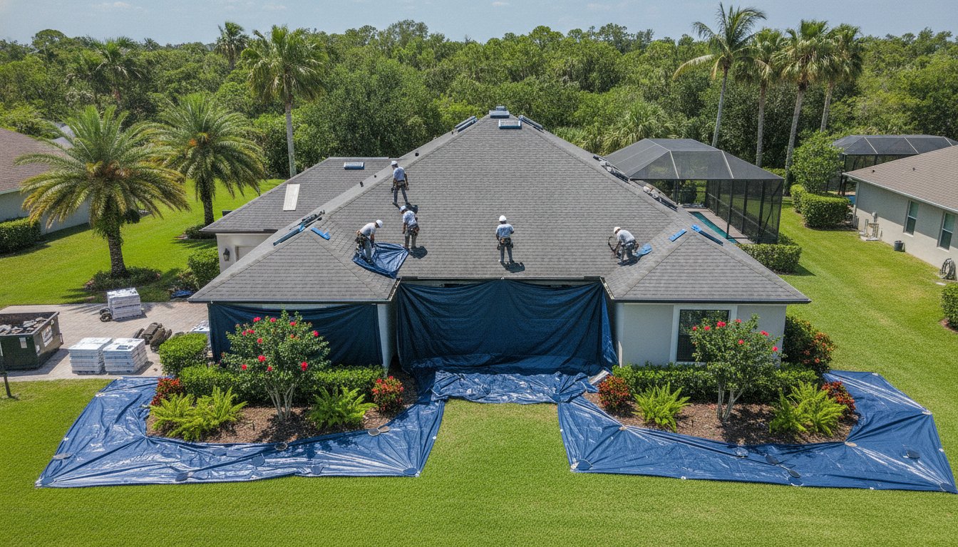 Protecting Your Landscaping During a Reroof in Lutz: The Homeowner’s Essential Guide