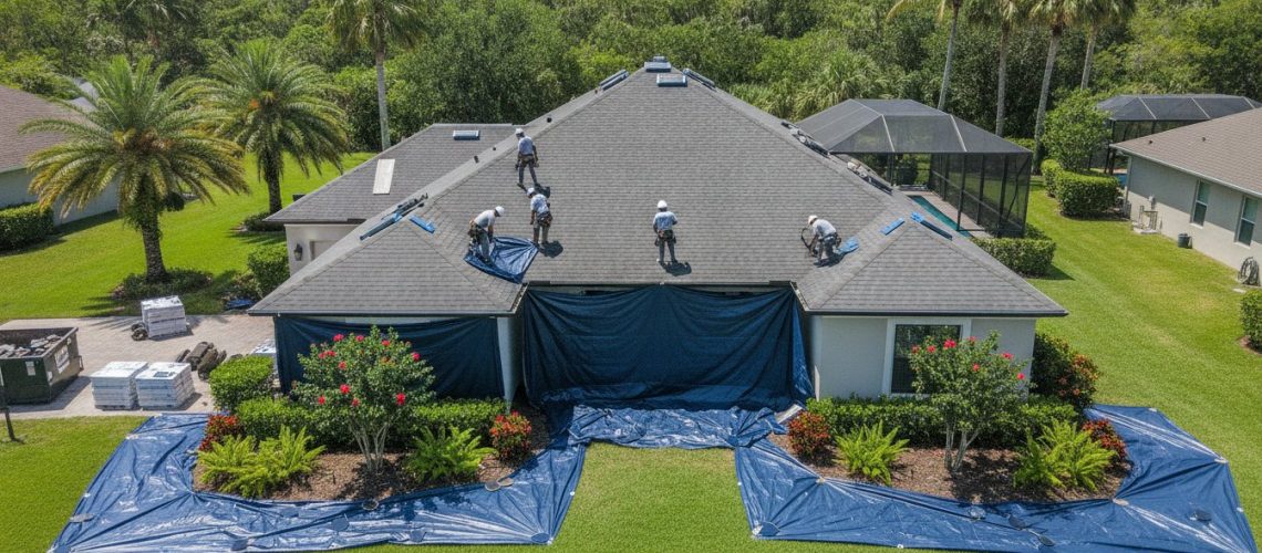 Protecting Your Landscaping During a Reroof in Lutz: The Homeowner’s Essential Guide